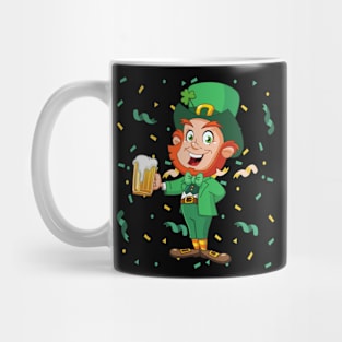 Leprechaun Drinking Beer St. Patrick's Day Mug